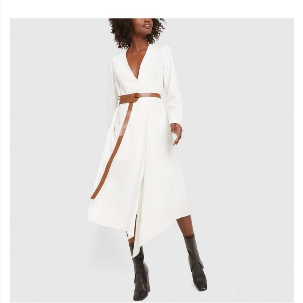 Tibi twill wrap dress NWT